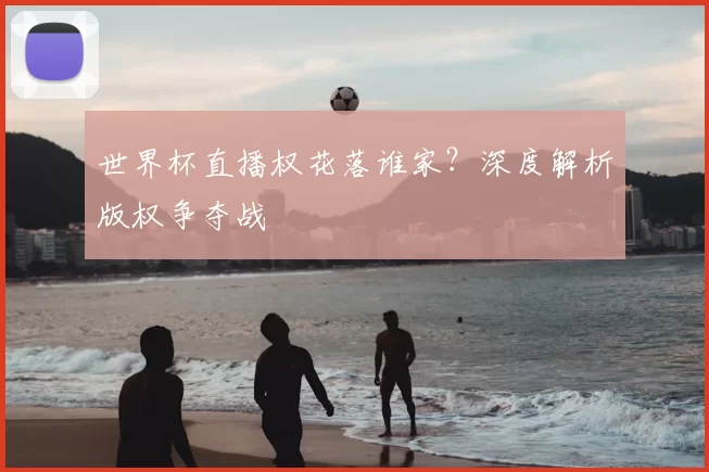 世界杯直播权花落谁家?深度解析版权争夺战